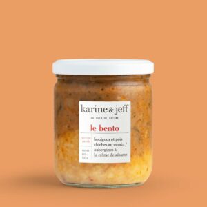 Boulgour et pois chiches au cumin / aubergines à la crème de sésame - Karine & Jeff