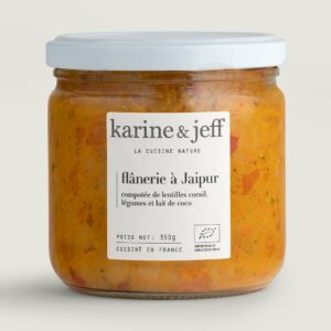 Flânerie à Jaipur - compotée de lentilles corail, légumes et lait de coco - Karine & Jeff