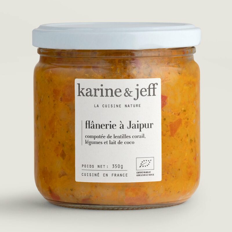 Flânerie à Jaipur - compotée de lentilles corail, légumes et lait de coco - Karine & Jeff