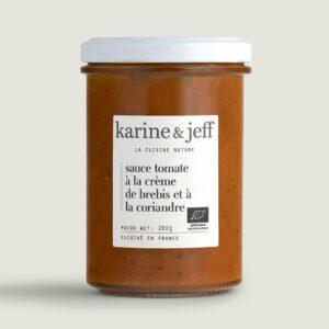 Sauce tomate à la crème de brebis et à la coriandre - Karine & Jeff