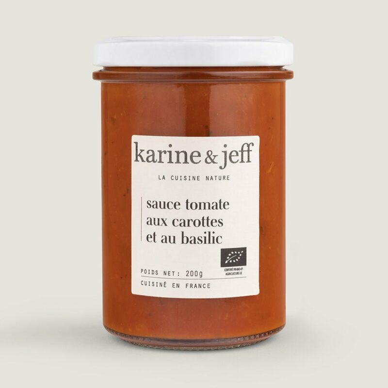 Sauce tomate aux carottes et au basilic - Karine & Jeff