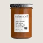 Tomato sauce with sheep's cream and coriander