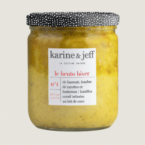 Basmati rice, carrot and butternut fondue / red lentils infused with coconut milk