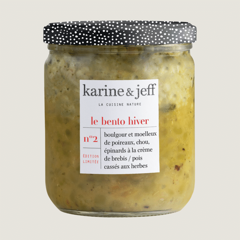 Bulgur and Tender Leeks, Cabbage, Spinach with Sheep's Cream / Split Peas with Herbs