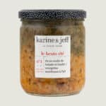 Rice with Tomato and Basil Coulis / Tender Zucchini with Garlic