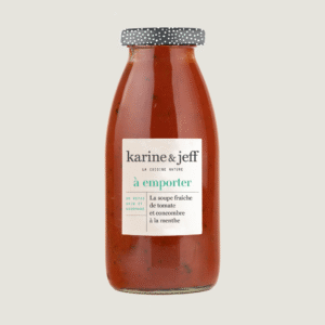 Fresh Tomato and Cucumber Soup with Mint