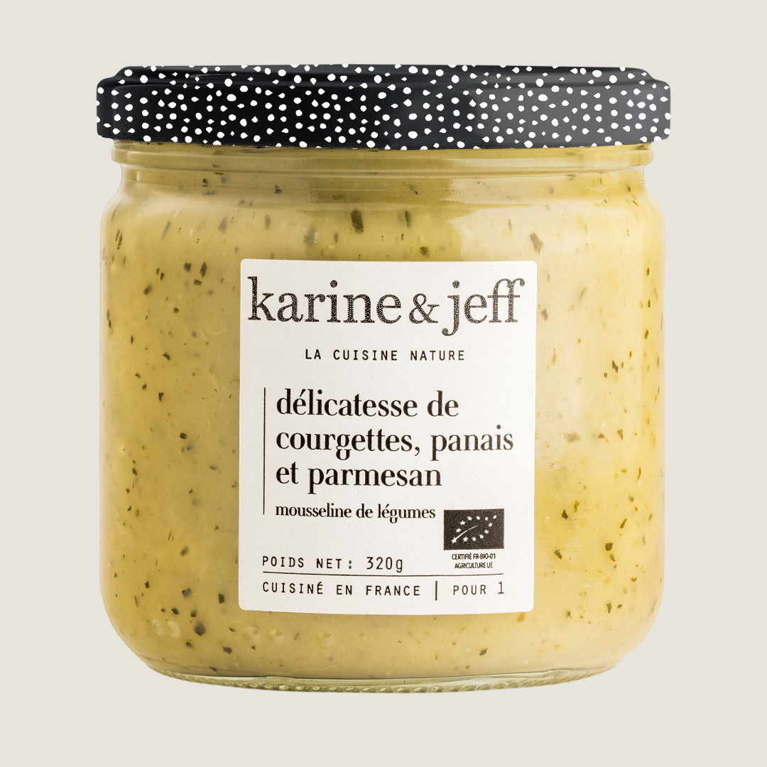 Courgette, parsnip and sheep's milk cream Délicatesse