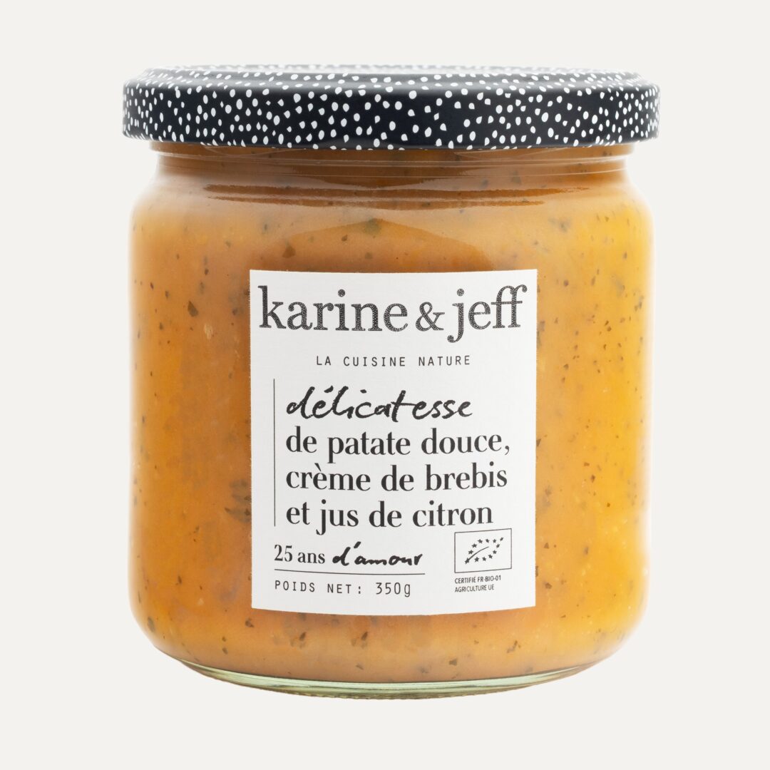 Délicatesse of sweet potato, sheep's milk cream and lemon juice