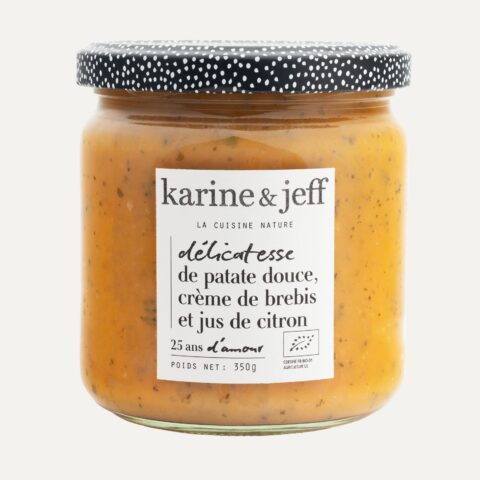Délicatesse of sweet potato, sheep's milk cream and lemon juice