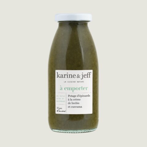 Spinach soup with sheep's milk cream and turmeric 0.25 L