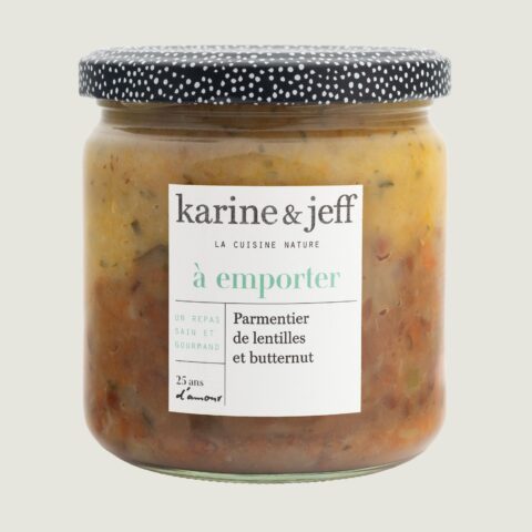 Lentil and butternut parmentier