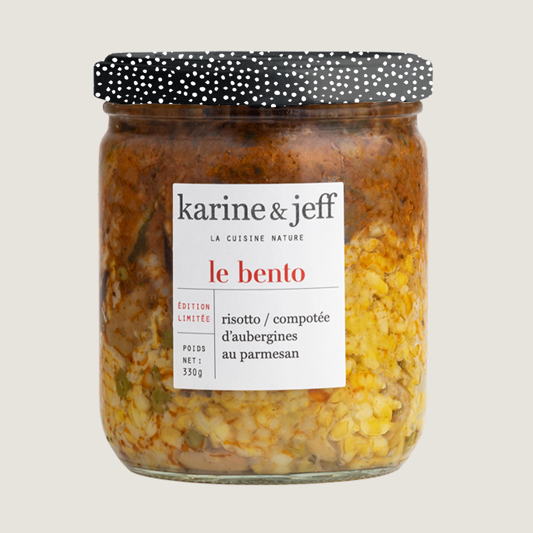 Risotto / aubergine compote with Parmesan
